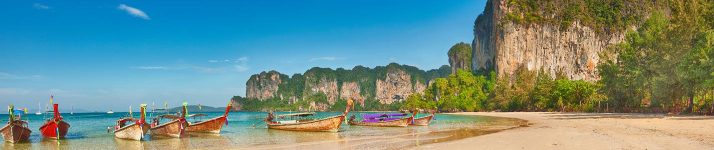 Panorama of the west Railay beach
