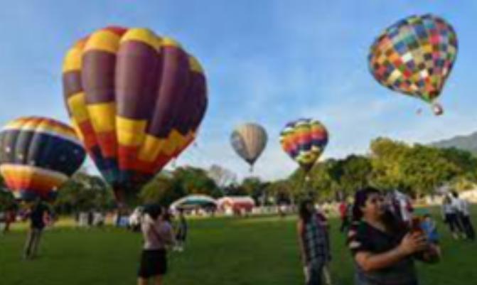 Hot air balloon in Malaysia.